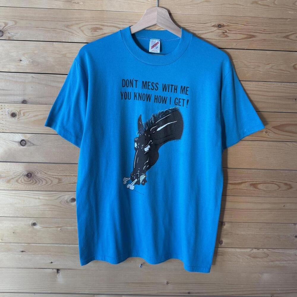 Graphic Short Sleeve T-Shirt - Teal 'Don't Mess With Me'